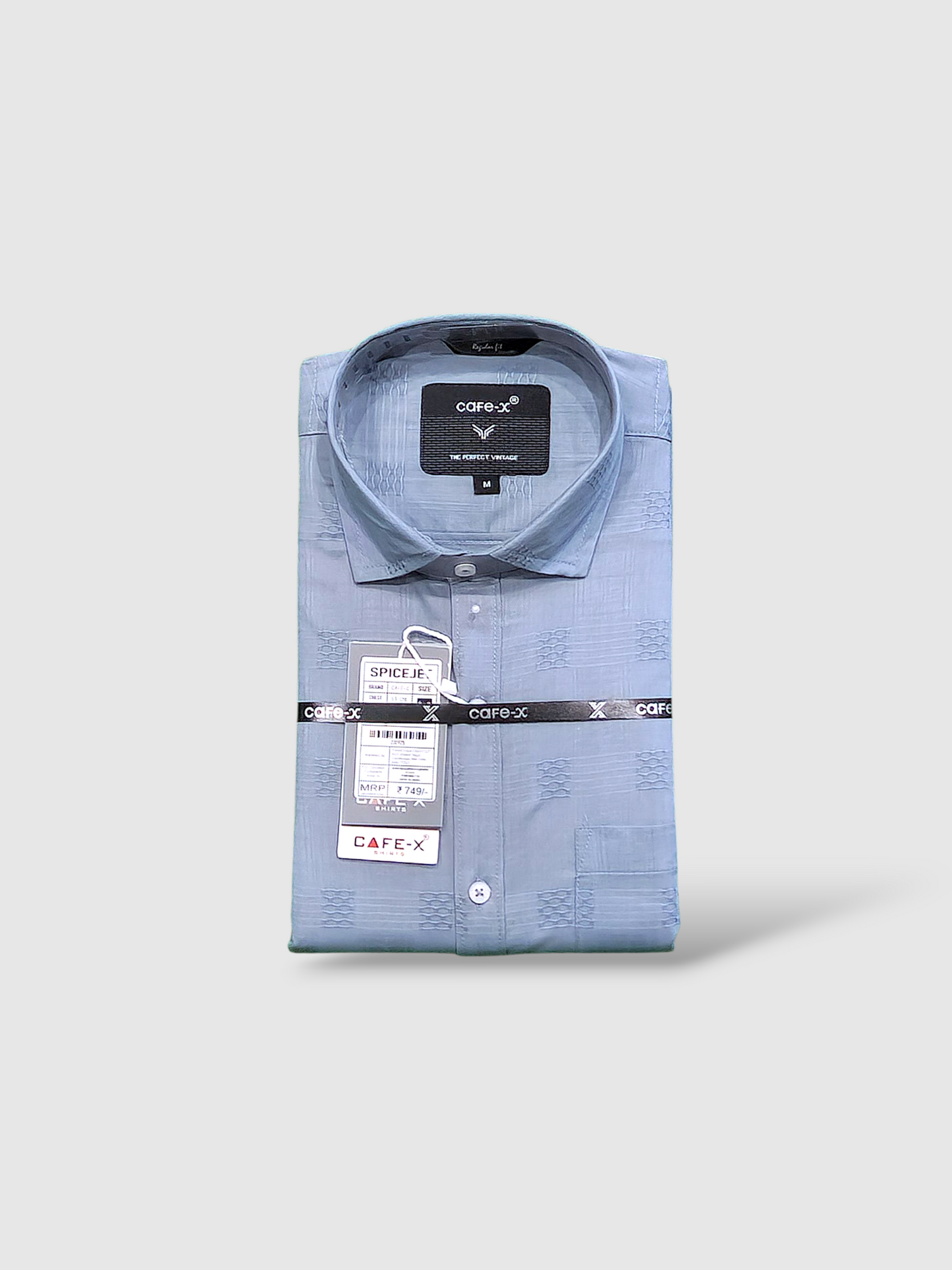 Premium Men's Dobby Weave Shirt - SPICEJET | Designer Shirting Material