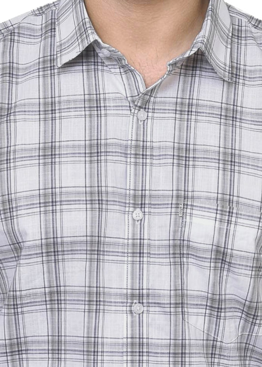 Men's Premium Cotton Checkered Shirt - AMSLER Collection | CAFE-X