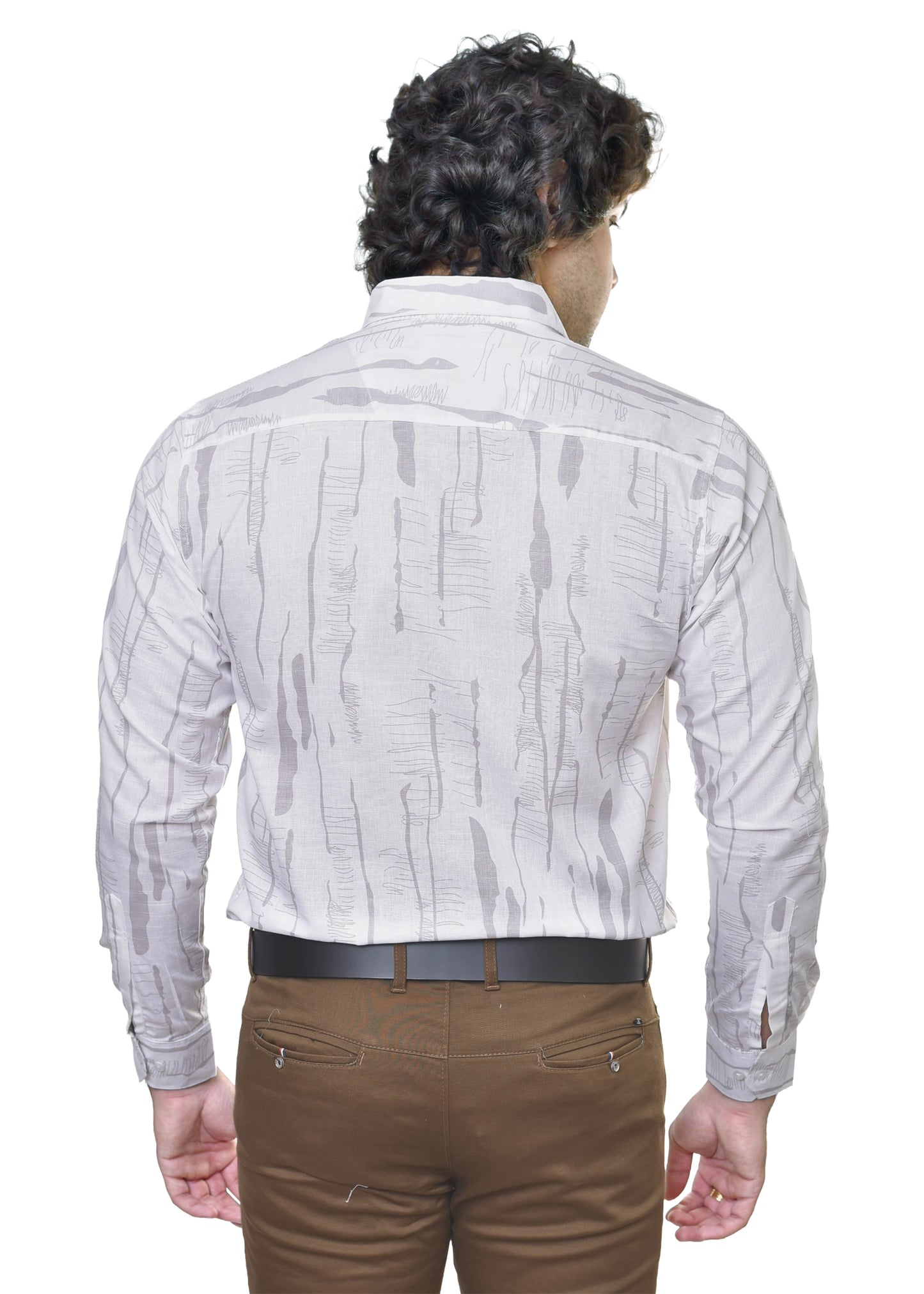 Linen Print Eco-Friendly Fabric - Sustainable Cotton Blend