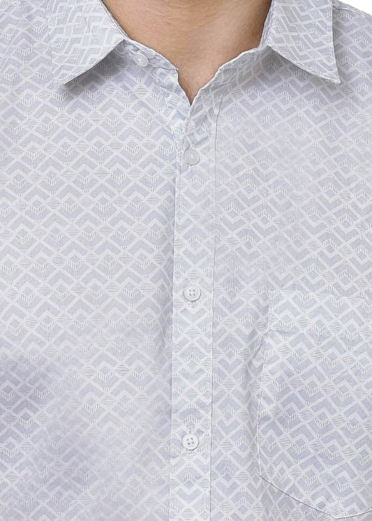 Spykar Print Contemporary Cotton Fabric - Modern Men's Shirting