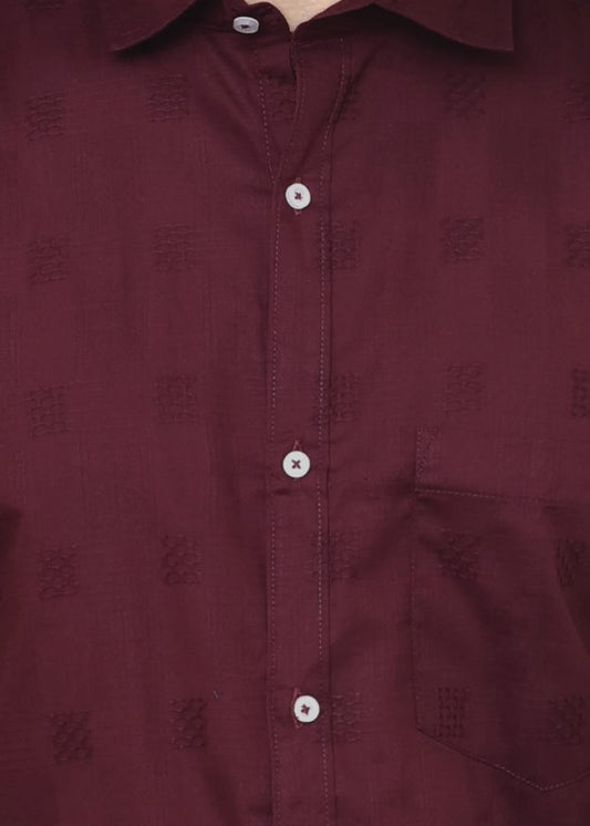 Premium Dobby Fabric Party Wear Shirt for Men - Comfortable Smart Casual Trending Fashion