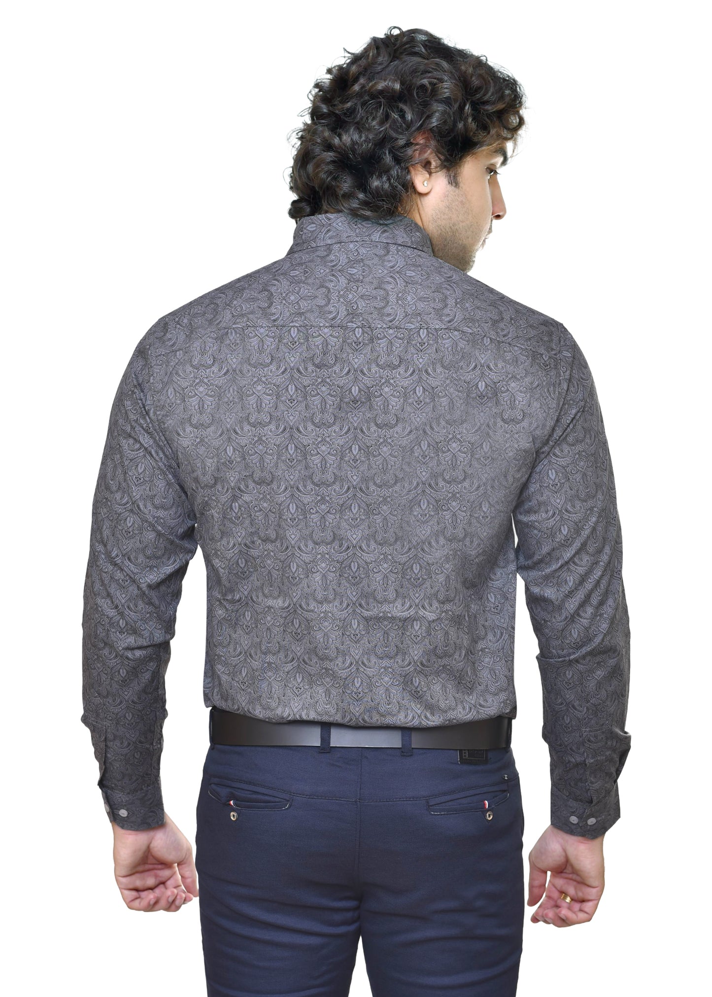 Spykar Print Designer Cotton Fabric - Trendy Shirt Material