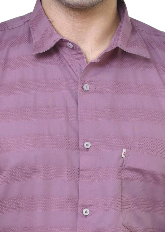 Royal Patta 02A | Cotton Stripe Shirt - Premium Casual Wear for Men | CAFE-X INDIA