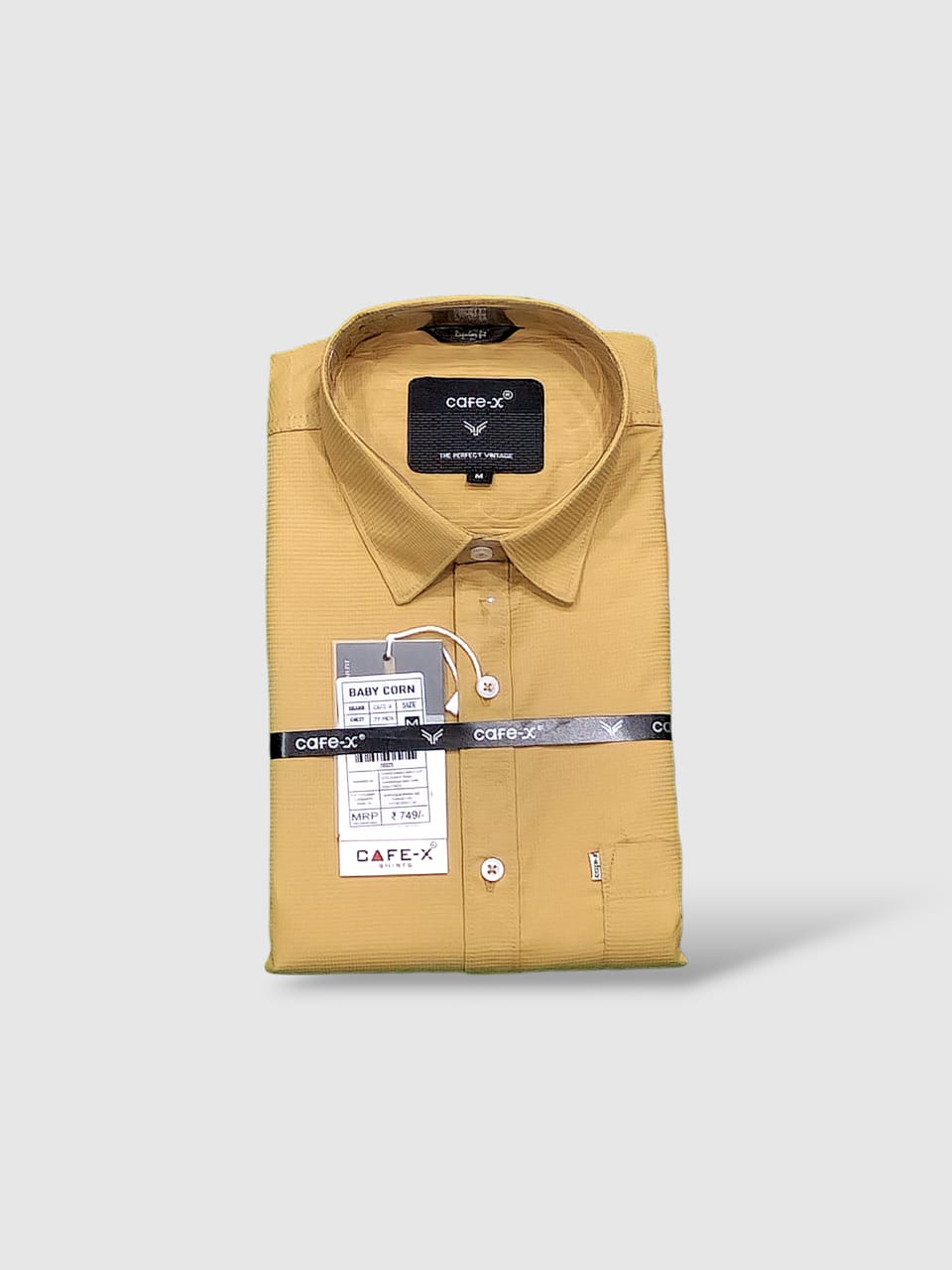 Baby Corn Dobby Shirt - Premium Cotton Men's Casual Wear