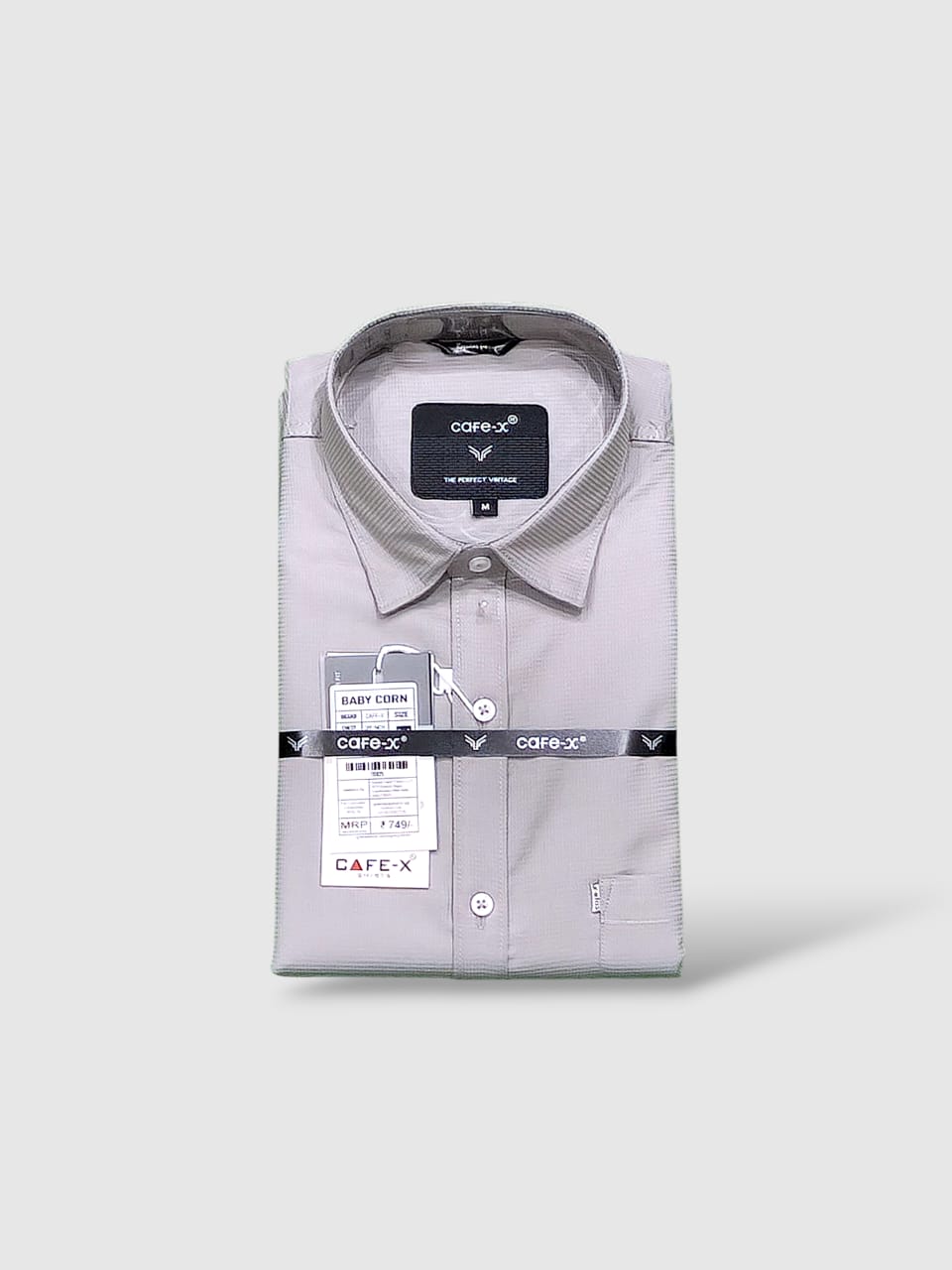 Baby Corn Dobby Shirt - Premium Cotton Men's Casual Wear