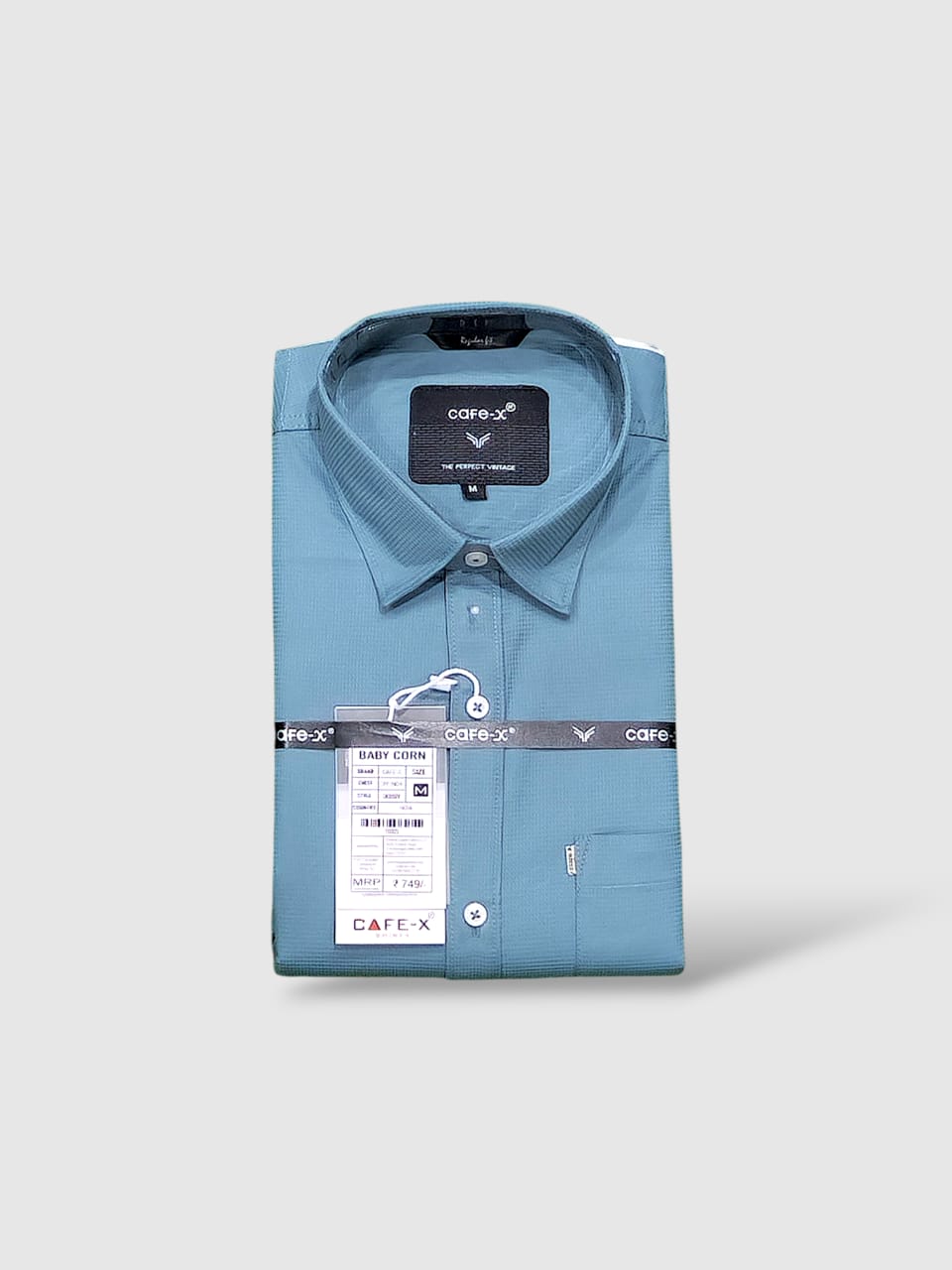 Baby Corn Dobby Shirt - Premium Cotton Men's Casual Wear