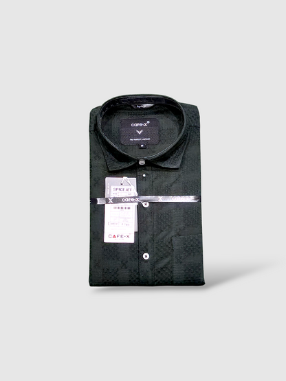 Premium Dobby Fabric Party Wear Shirt for Men - Comfortable Smart Casual Trending Fashion