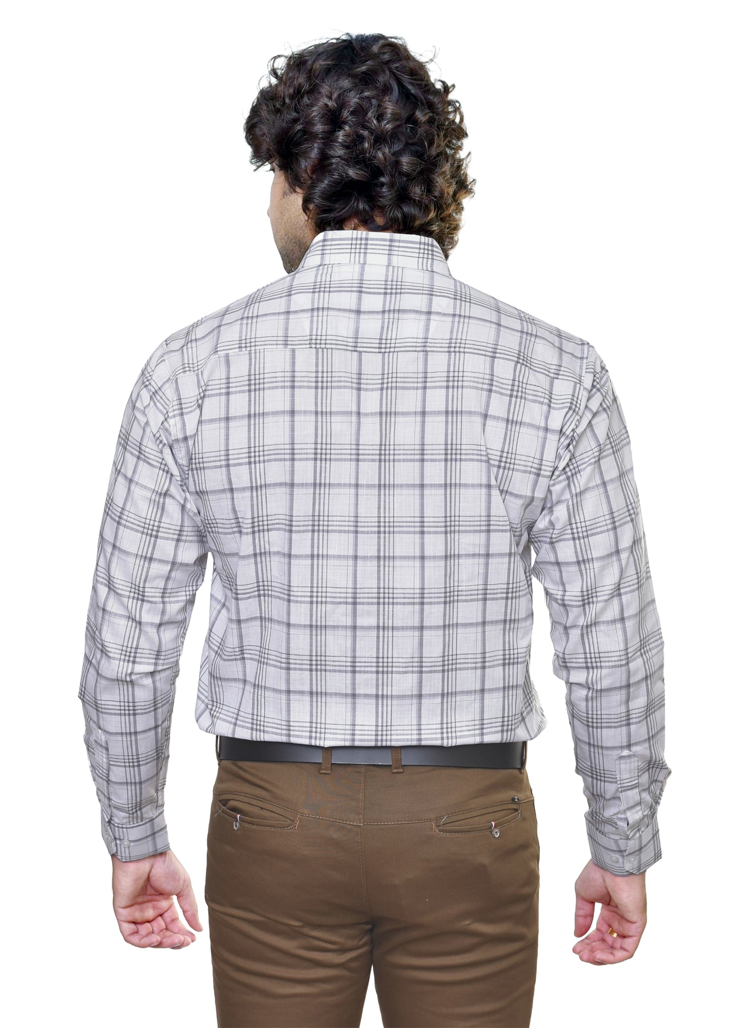 Men's Amsler Slub Premium Cotton Shirt - Textured Formal Wear Collection