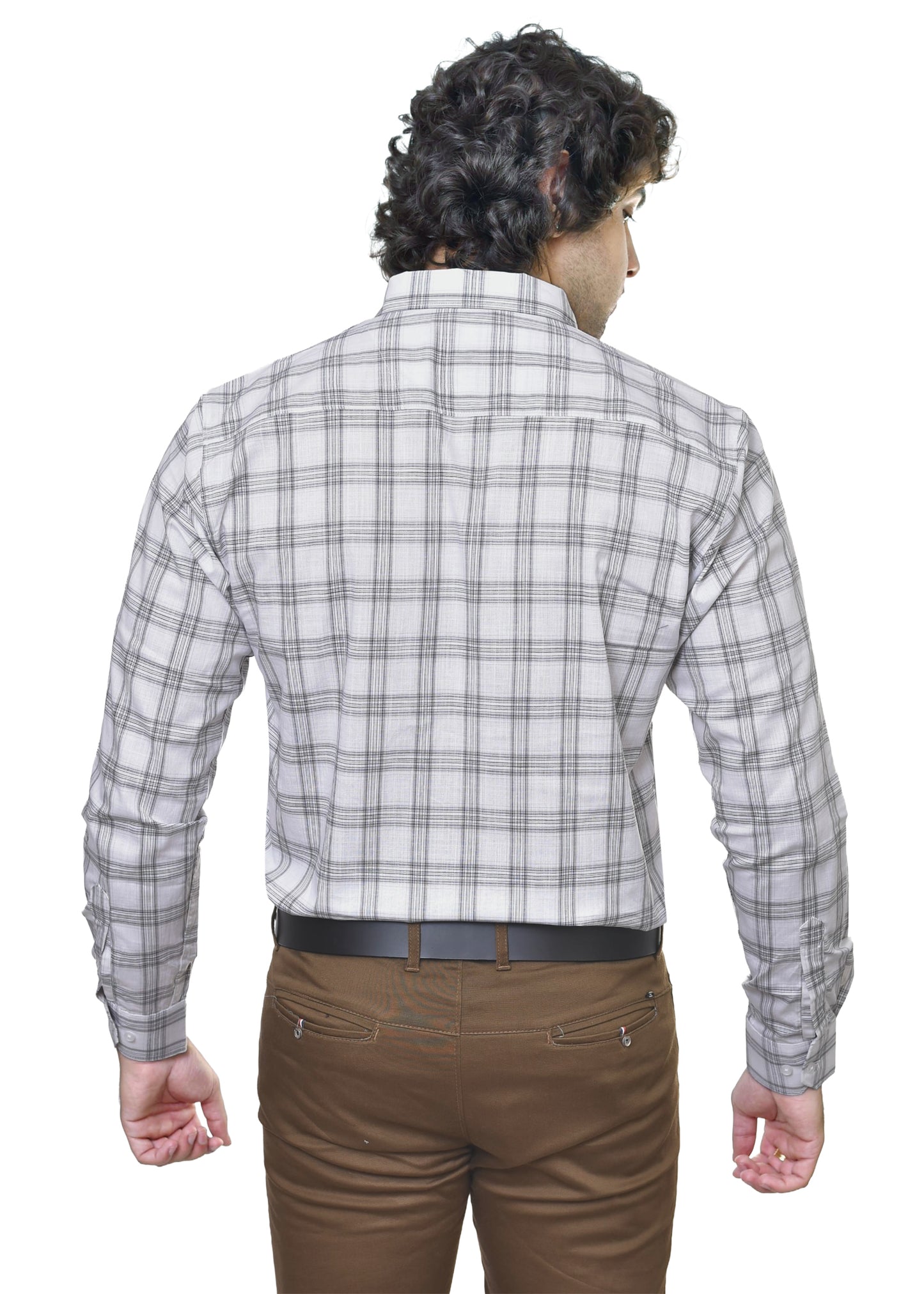 Men's Amsler Slub Premium Cotton Checks Shirt - Yarn Dyed Formal Wear