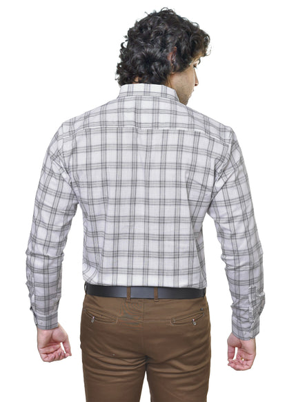 Men's Amsler Slub Premium Cotton Checks Shirt - Yarn Dyed Formal Wear