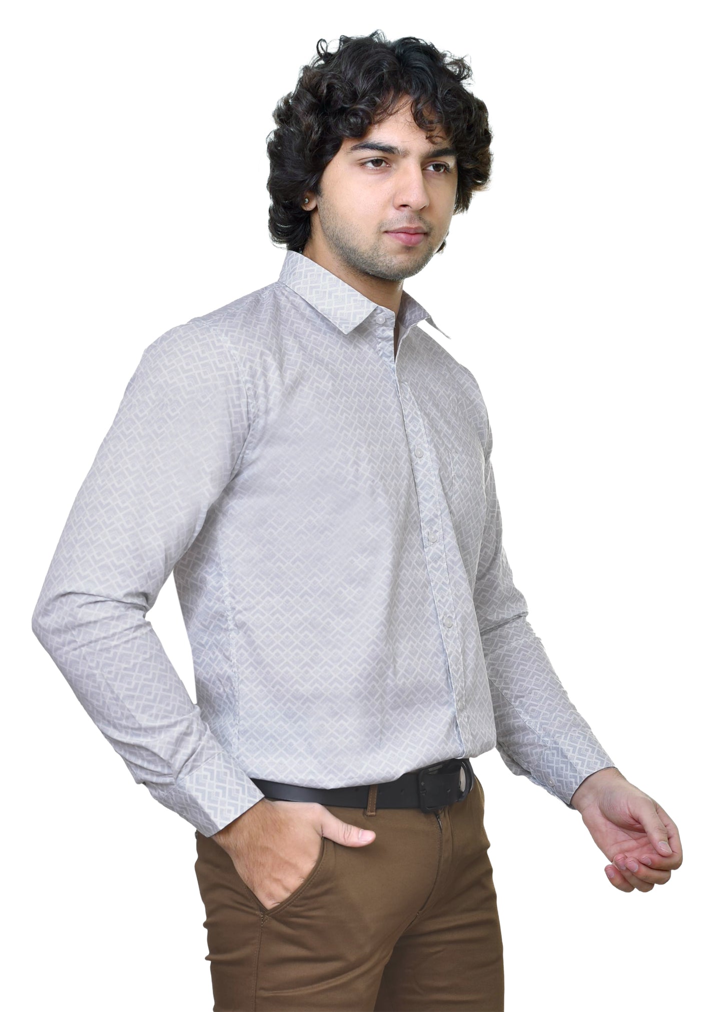 Spykar Print Contemporary Cotton Fabric - Modern Shirt Material