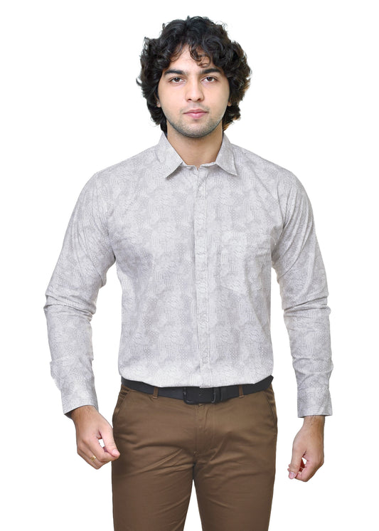 Spykar Print Premium Cotton Twill Fabric - Classic Shirt Material