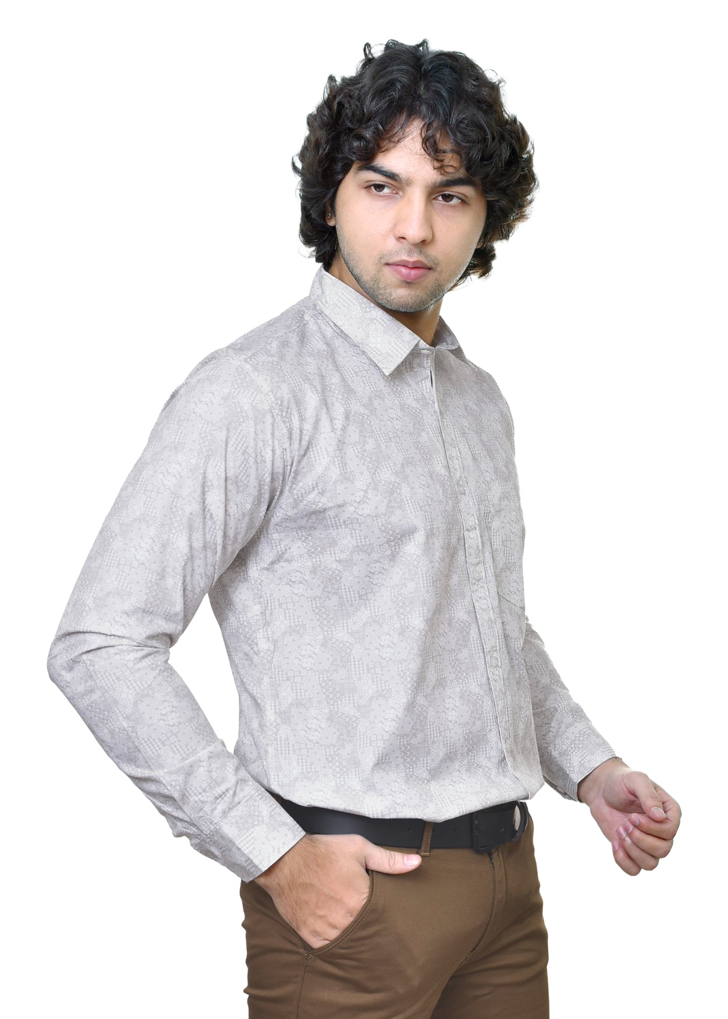 Spykar Print Premium Cotton Twill Fabric - Classic Shirt Material