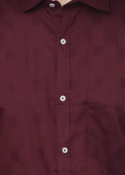 Premium Dobby Fabric Party Wear Shirt for Men - Comfortable Smart Casual Trending Fashion