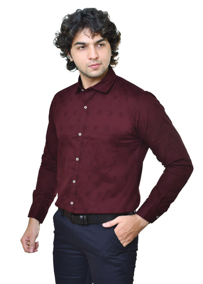 Premium Dobby Fabric Party Wear Shirt for Men - Comfortable Smart Casual Trending Fashion