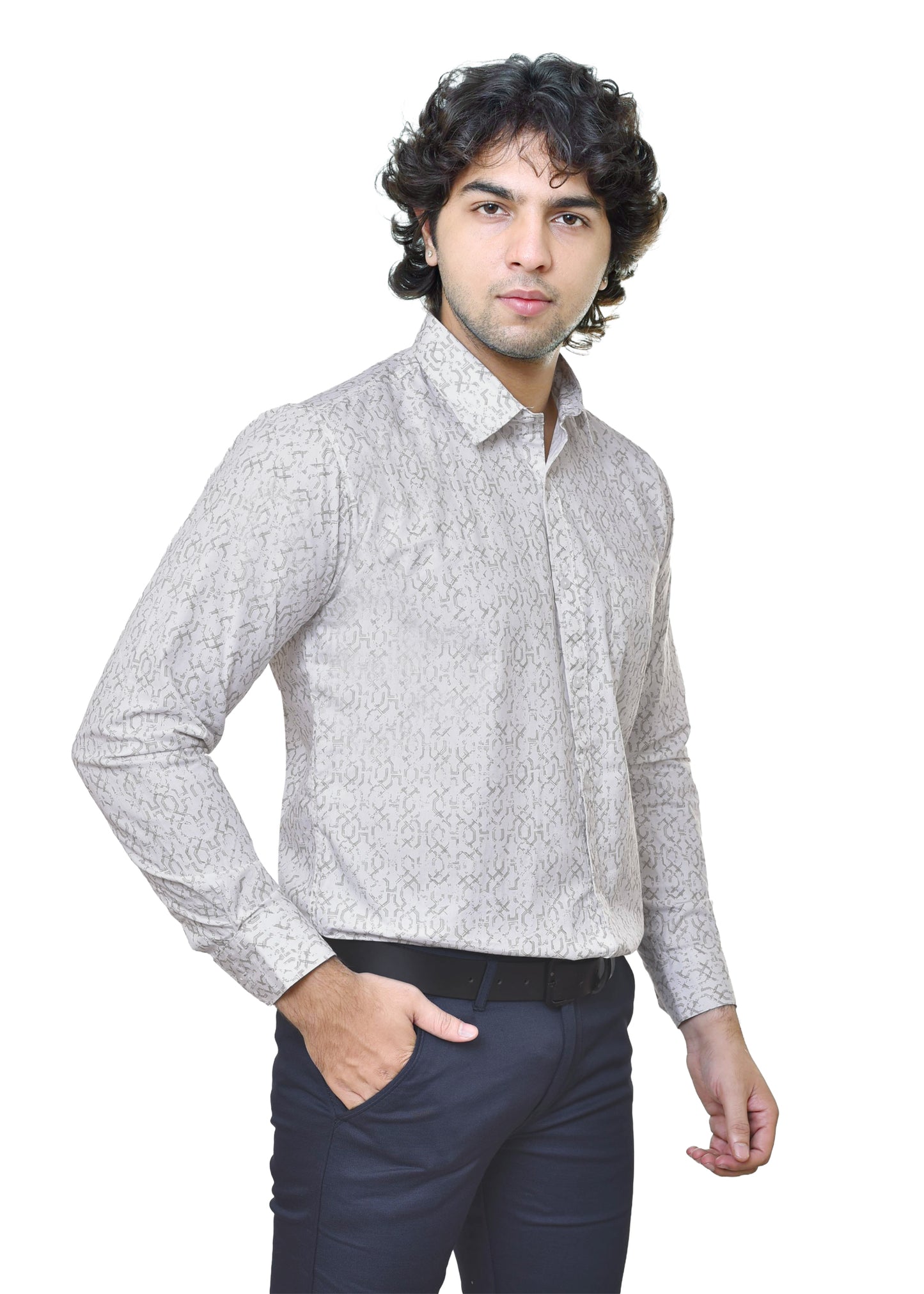 Spykar Print Cotton Fabric - Premium Casual Shirt Material