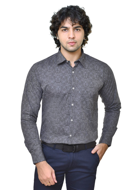 Spykar Print Designer Cotton Fabric - Trendy Shirt Material