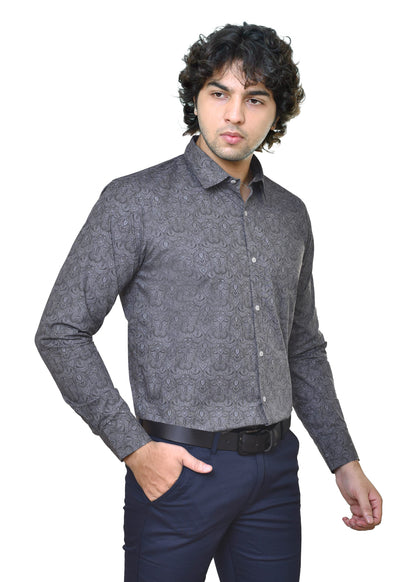 Spykar Print Designer Cotton Fabric - Trendy Shirt Material