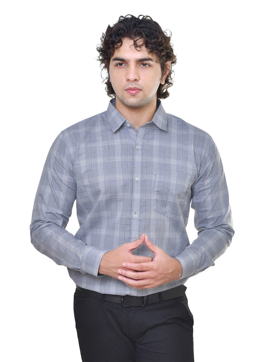 AMSLER SLUB 4 - Premium Yarn Dyed Cotton Checkered Shirt | CAFE-X