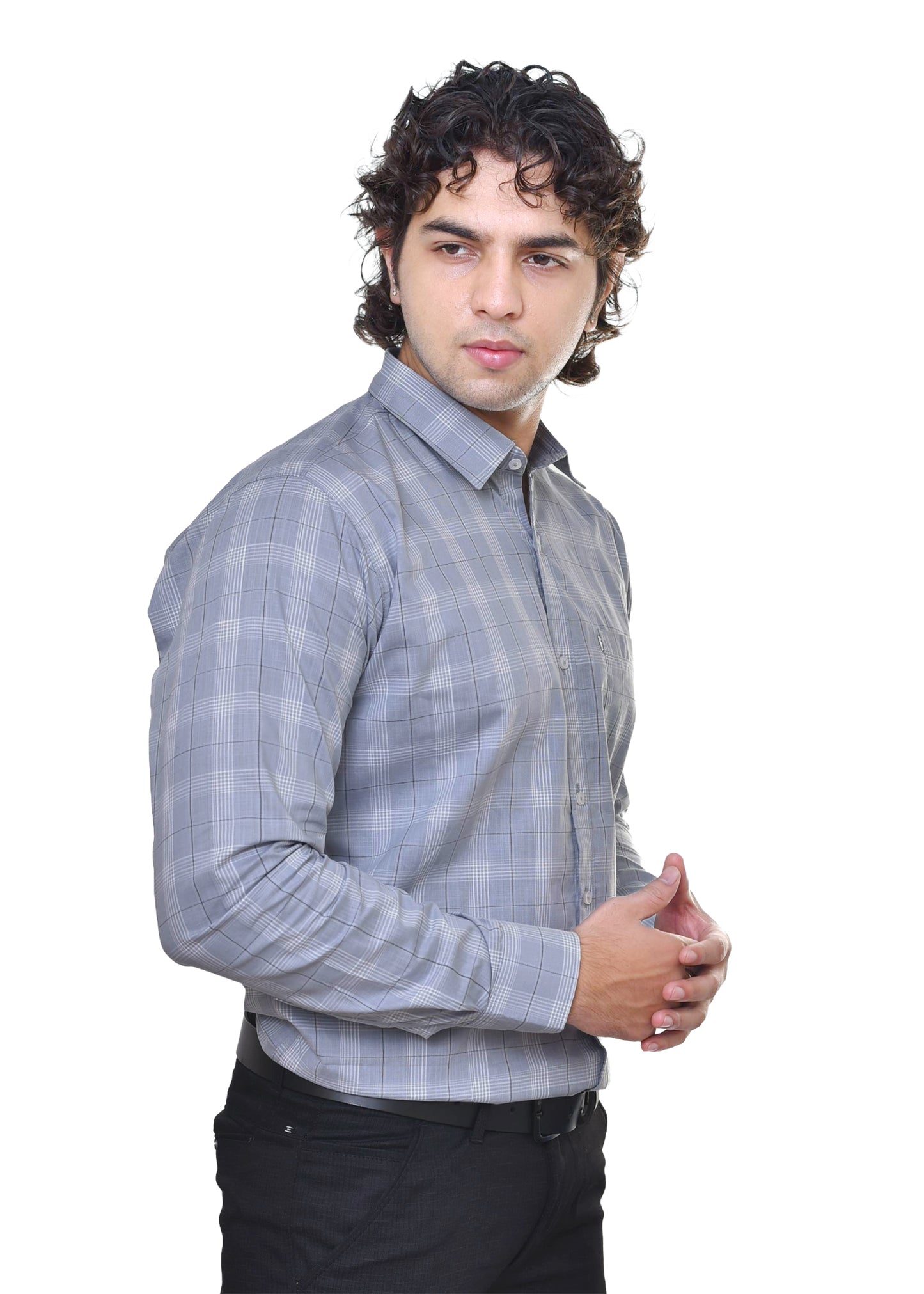 AMSLER SLUB 4 - Premium Yarn Dyed Cotton Checkered Shirt | CAFE-X