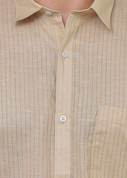 Emirates Premium Cotton Dobby Fabric - Striped Casual Wear