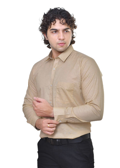 Emirates Premium Cotton Dobby Fabric - Striped Casual Wear