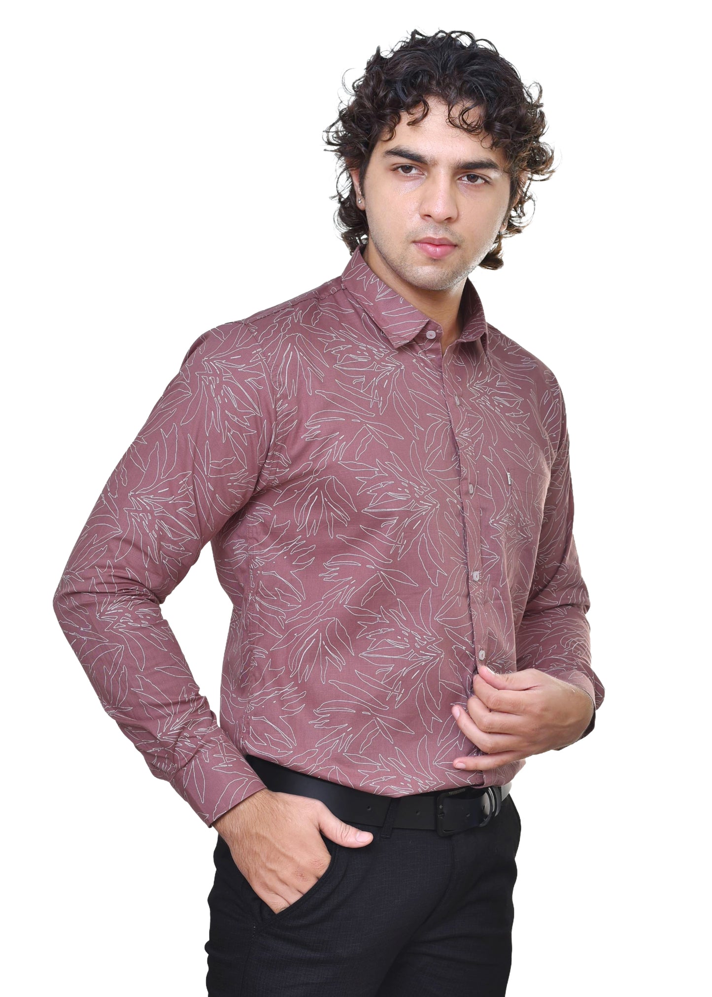 Premium Linen Print Fabric - Natural Cotton Blend