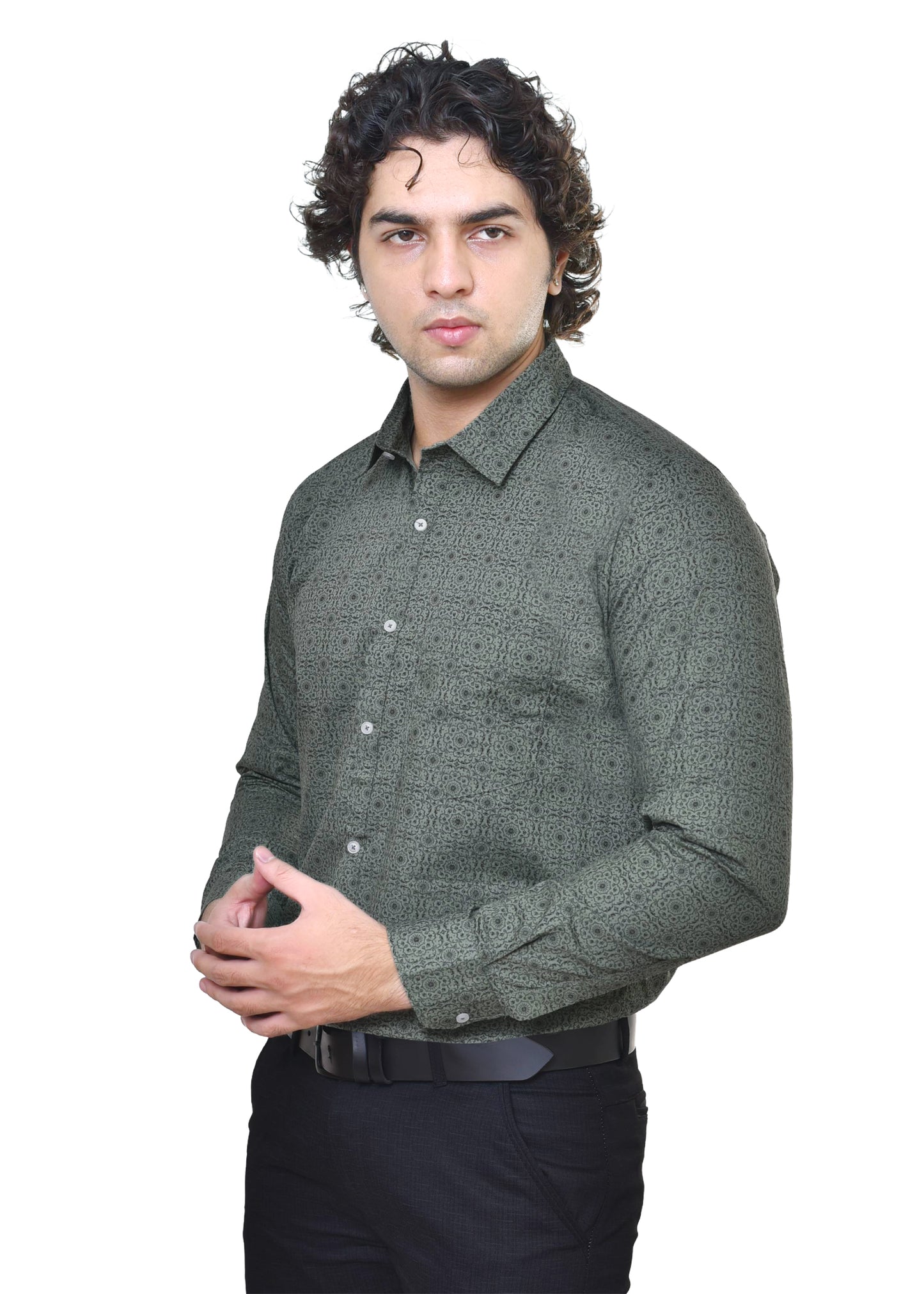 Spykar Print Premium Cotton Shirt Fabric