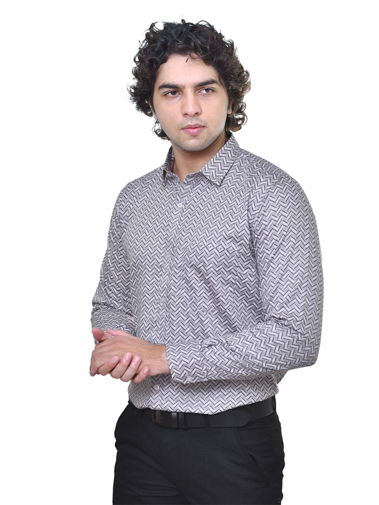 Luxe Satin Print Shirt - Premium Men's Designer Casual Wear | Global Fashion