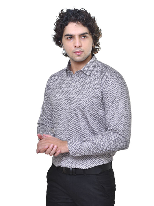 Luxe Satin Print Shirt - Premium Men's Designer Casual Wear | Global Fashion