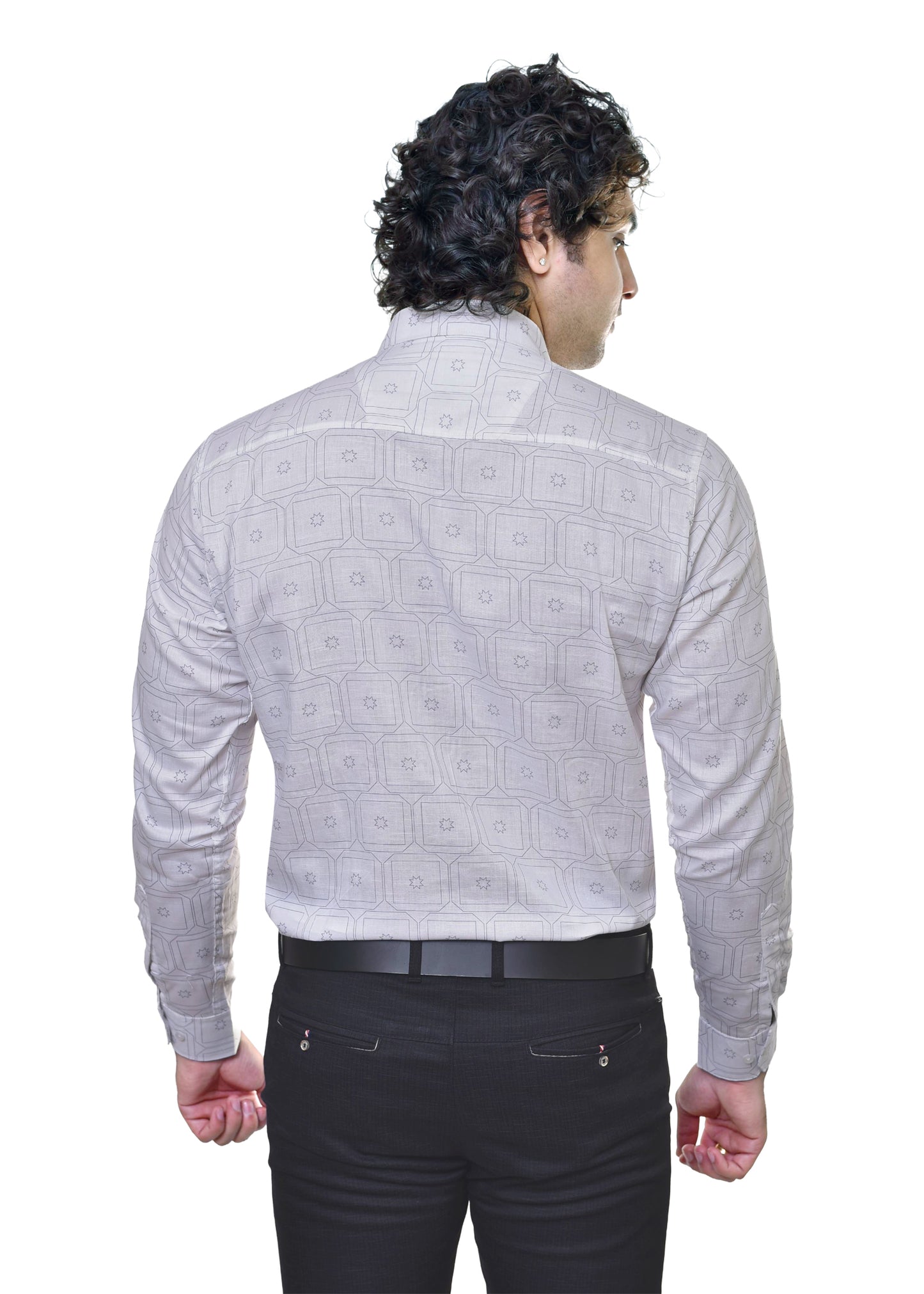 Linen Print Luxury Fabric - Premium Cotton Blend Collection