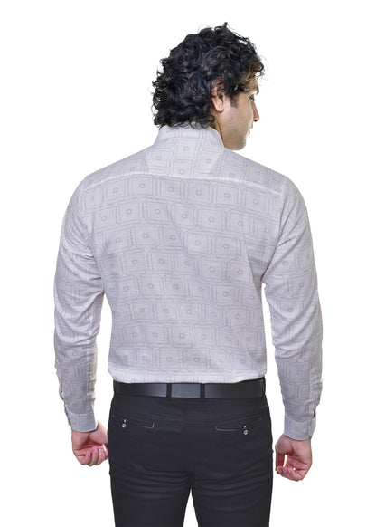 Linen Print Luxury Fabric - Premium Cotton Blend Collection