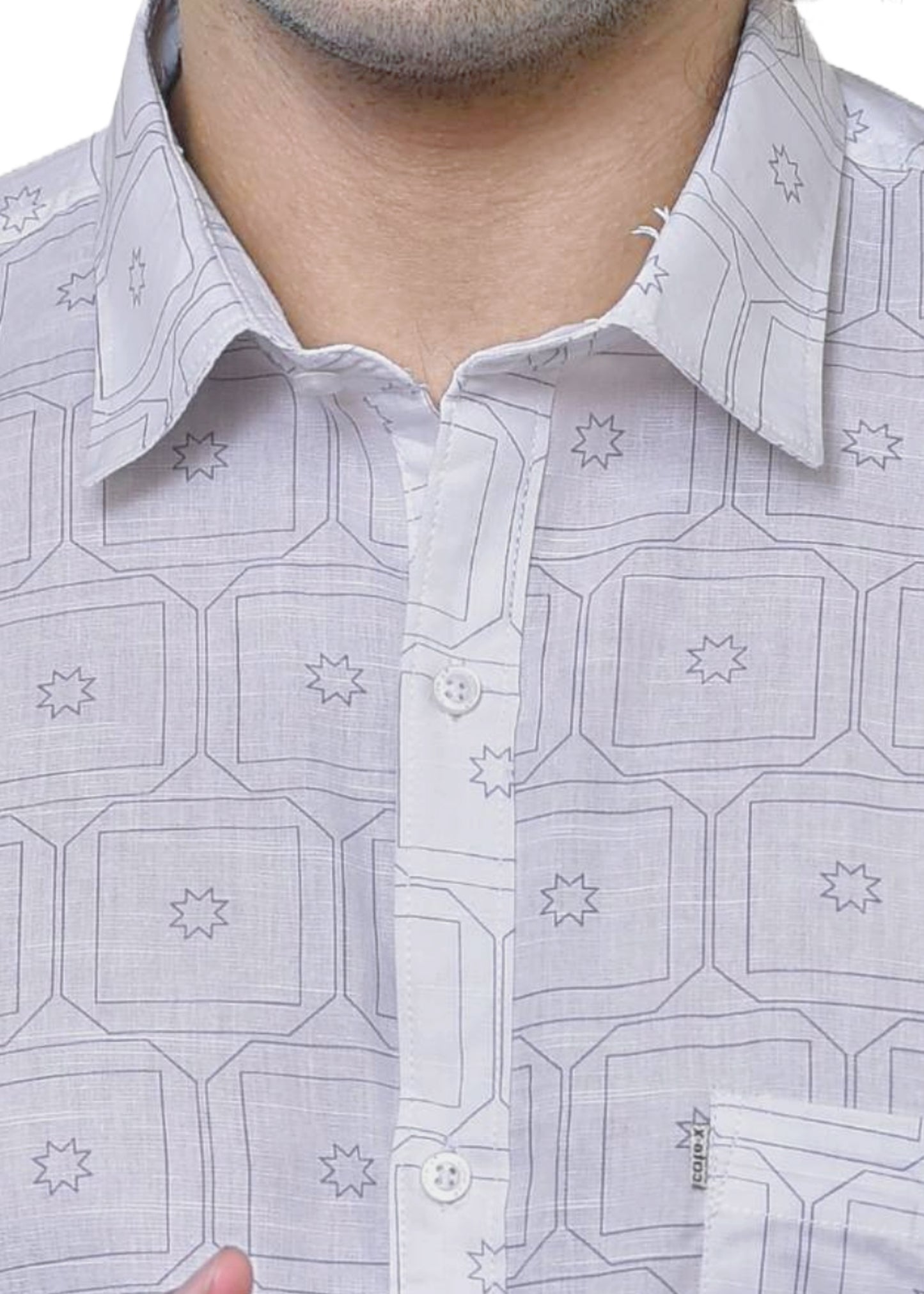 Linen Print Luxury Fabric - Premium Cotton Blend Collection