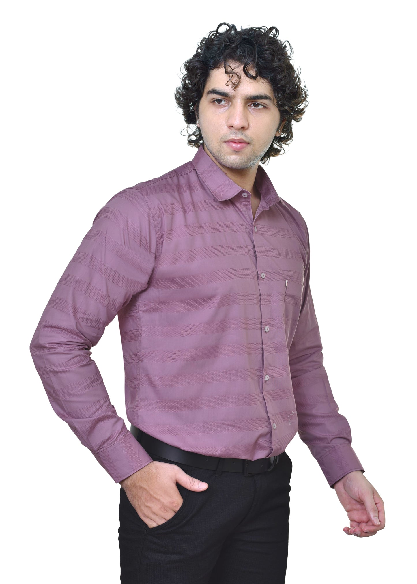 Royal Stripes Cotton Shirt - Premium Casual Wear for Men