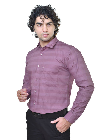 Royal Stripes Cotton Shirt - Premium Casual Wear for Men