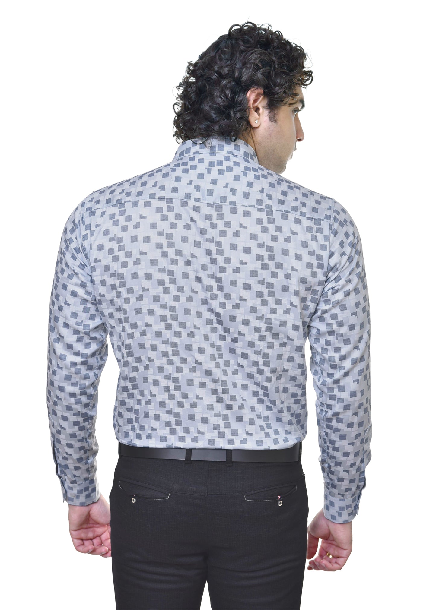 Premium Readymade Satin Print Shirt for Men - Stylish Casual Wear India