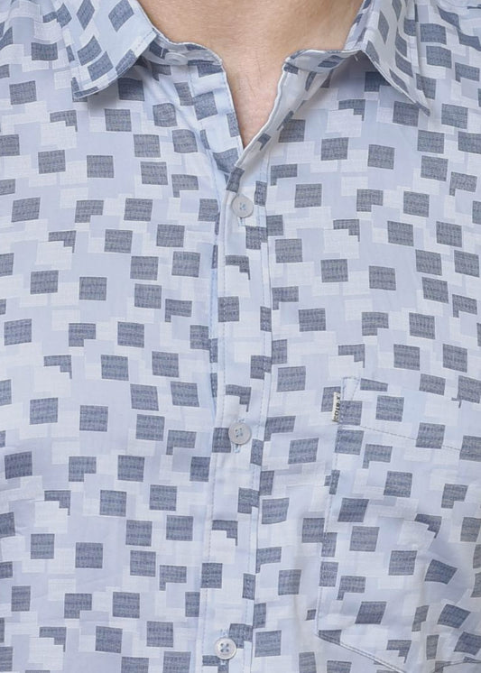 Premium Readymade Satin Print Shirt for Men - Stylish Casual Wear India