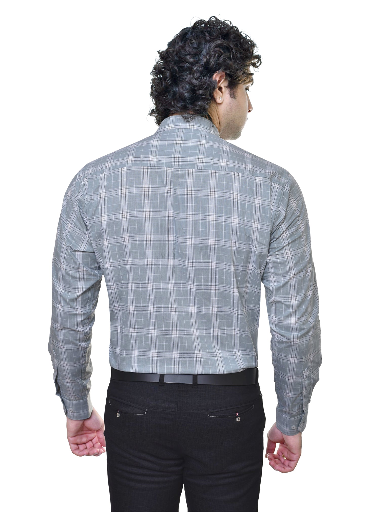 Premium Yarn Dyed Cotton Checkered Shirt for Men - AMSLER SLUB 6