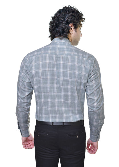 Premium Yarn Dyed Cotton Checkered Shirt for Men - AMSLER SLUB 6