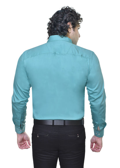 Men's Premium Plain Satin Shirt - Luxurious Formal Wear