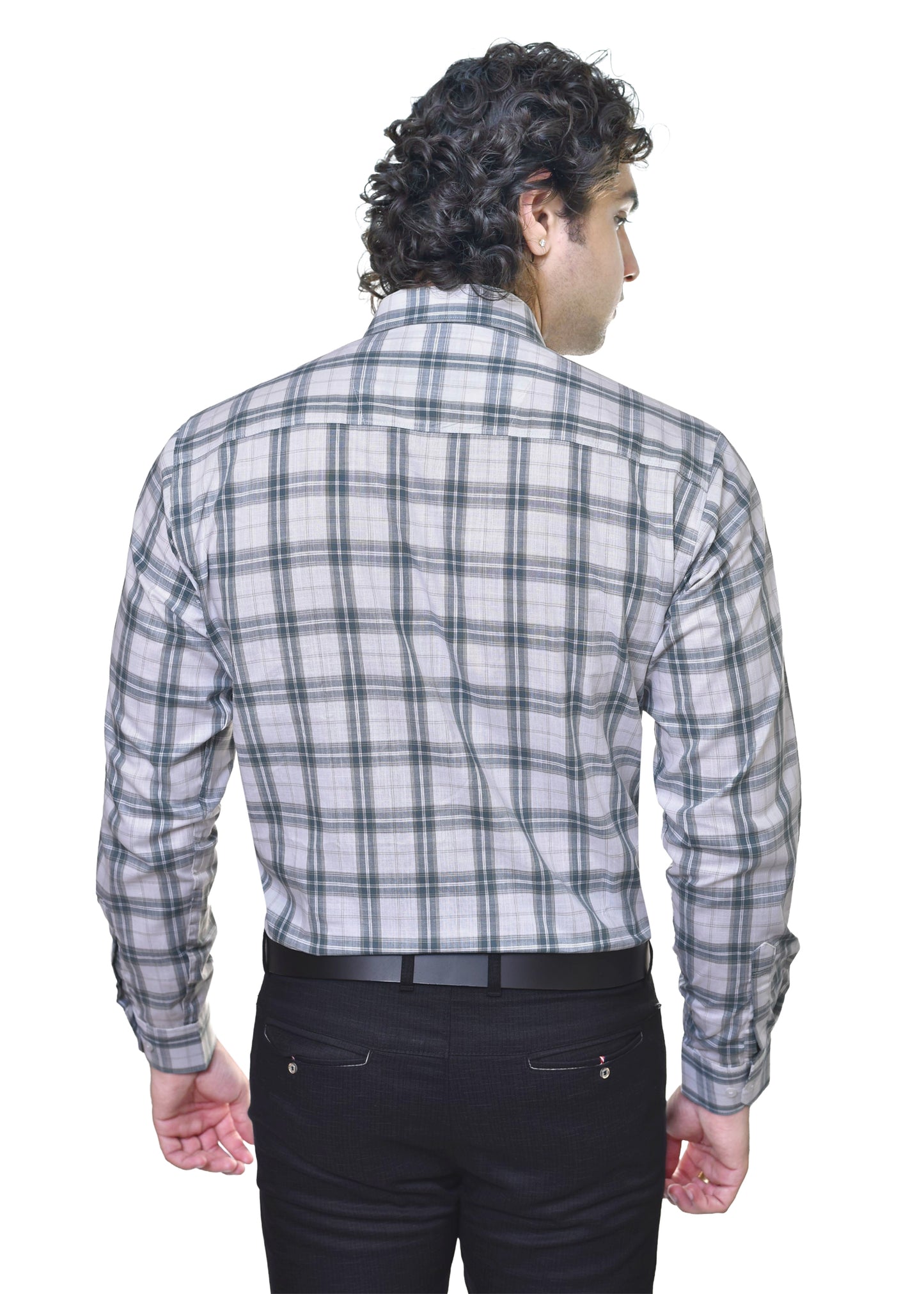 Premium Yarn Dyed Cotton Checks Shirt - No Shrinkage Men's Formal Wear | CAFE-X