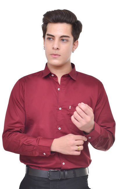 Premium Satin Cotton Shirt - Professional Business Wear