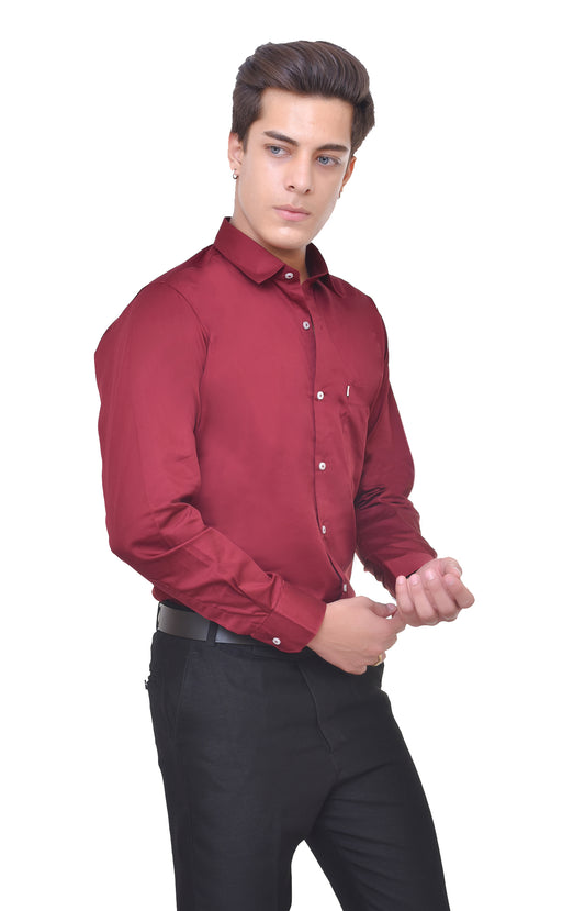 Premium Satin Cotton Shirt - Professional Business Wear