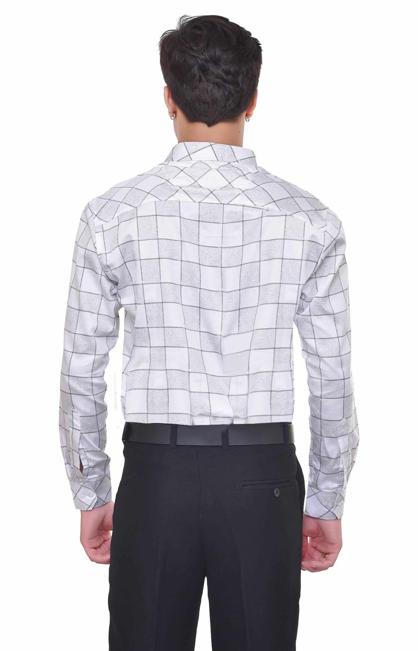 Premium Men's Satin Printed Shirt - Designer Pattern Formal Wear | CAFE-X