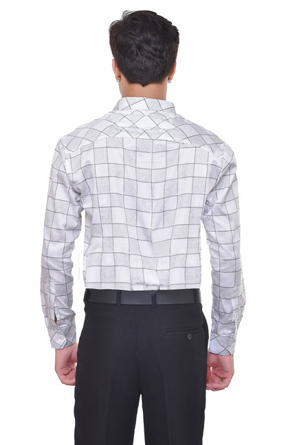Premium Men's Satin Printed Shirt - Designer Pattern Formal Wear | CAFE-X