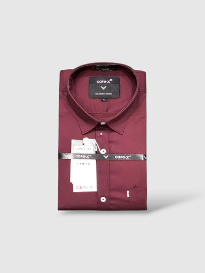 Camry Lycra Premium Cotton Blend Shirt - Stretch Twill | CAFE-X INDIA