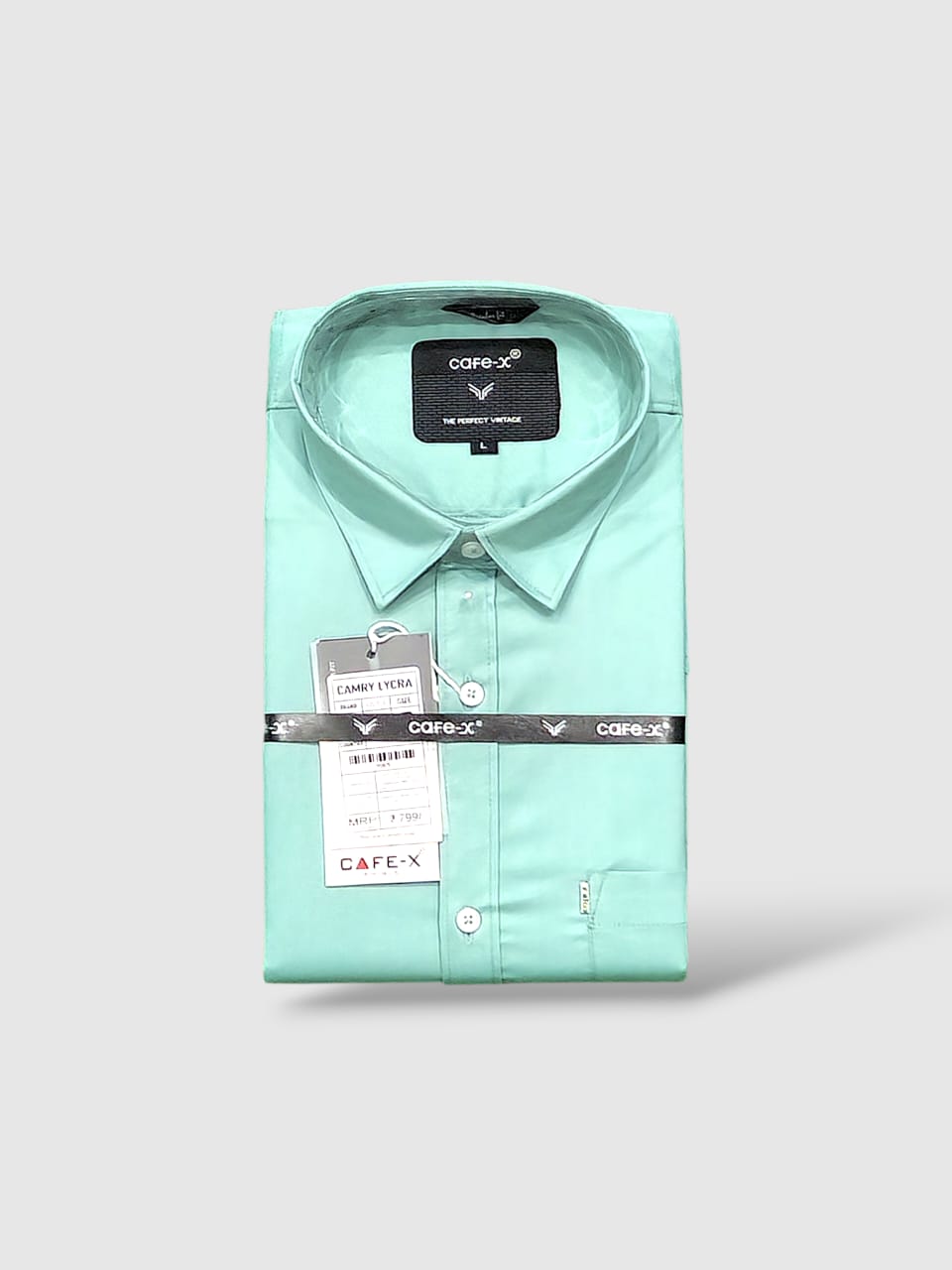 Camry Lycra Premium Cotton Blend Shirt - Stretch Twill | CAFE-X INDIA