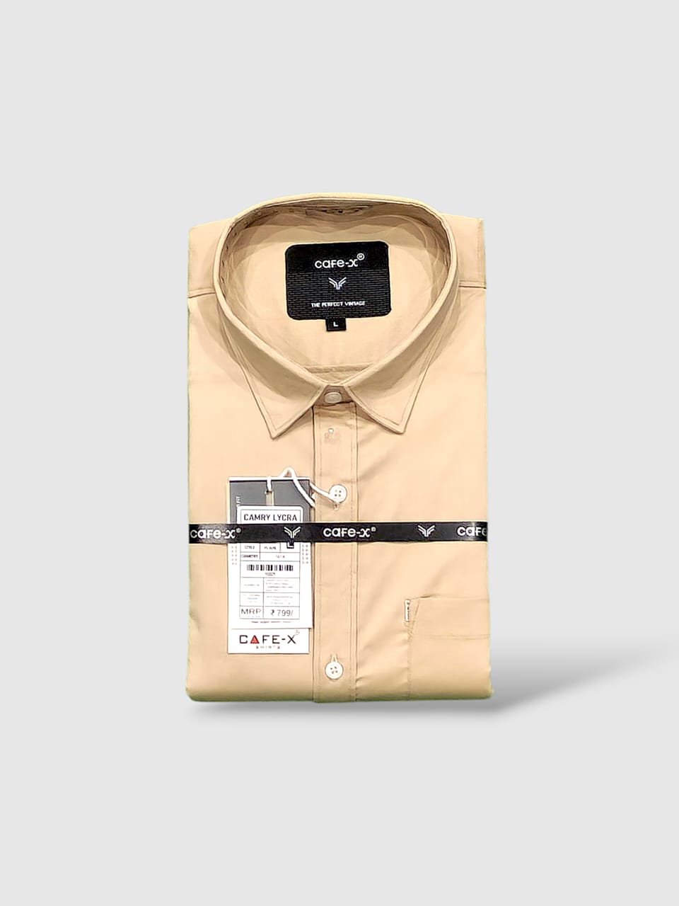 Camry Lycra Premium Cotton Blend Shirt - Stretch Twill | CAFE-X INDIA