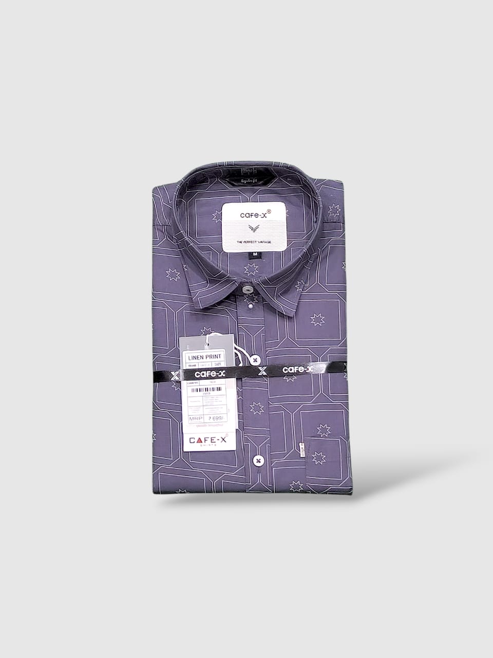 Linen Print Luxury Fabric - Premium Cotton Blend Collection