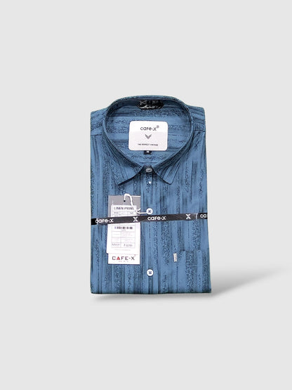 Premium Linen Print Fabric - Summer Cotton Blend Textile